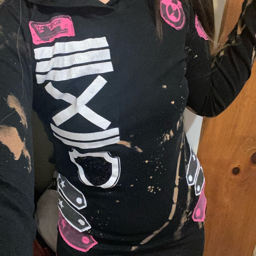 DIY PUNK ROCK HOODIE OOAK